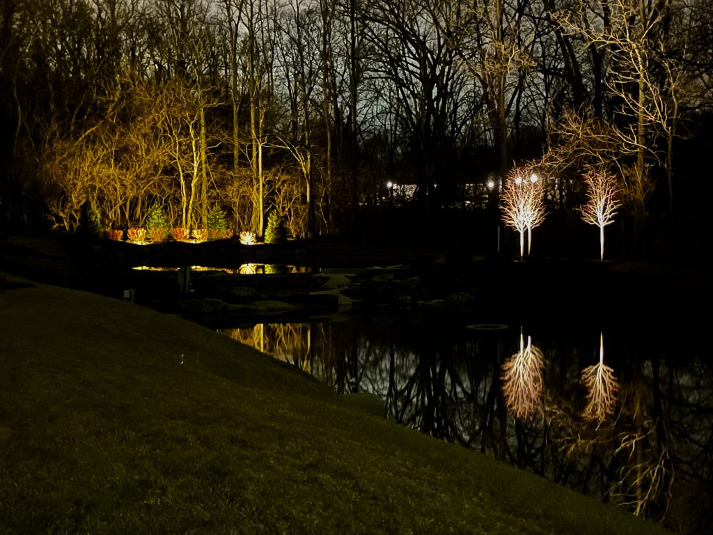 Meeker Creek Front Entrance at Night